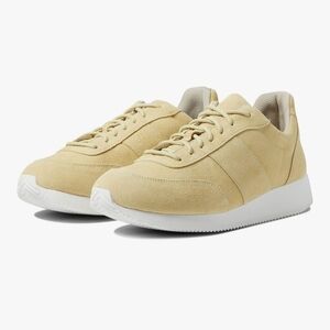 Eileen Fisher Women's Suede Lace-Up Sneakers Beige Size 10 New Comfortable